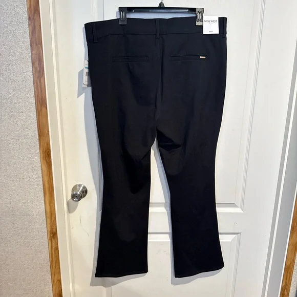 Nine West Black Women's Pants with Gold Button Accents - Picture 2 of 5